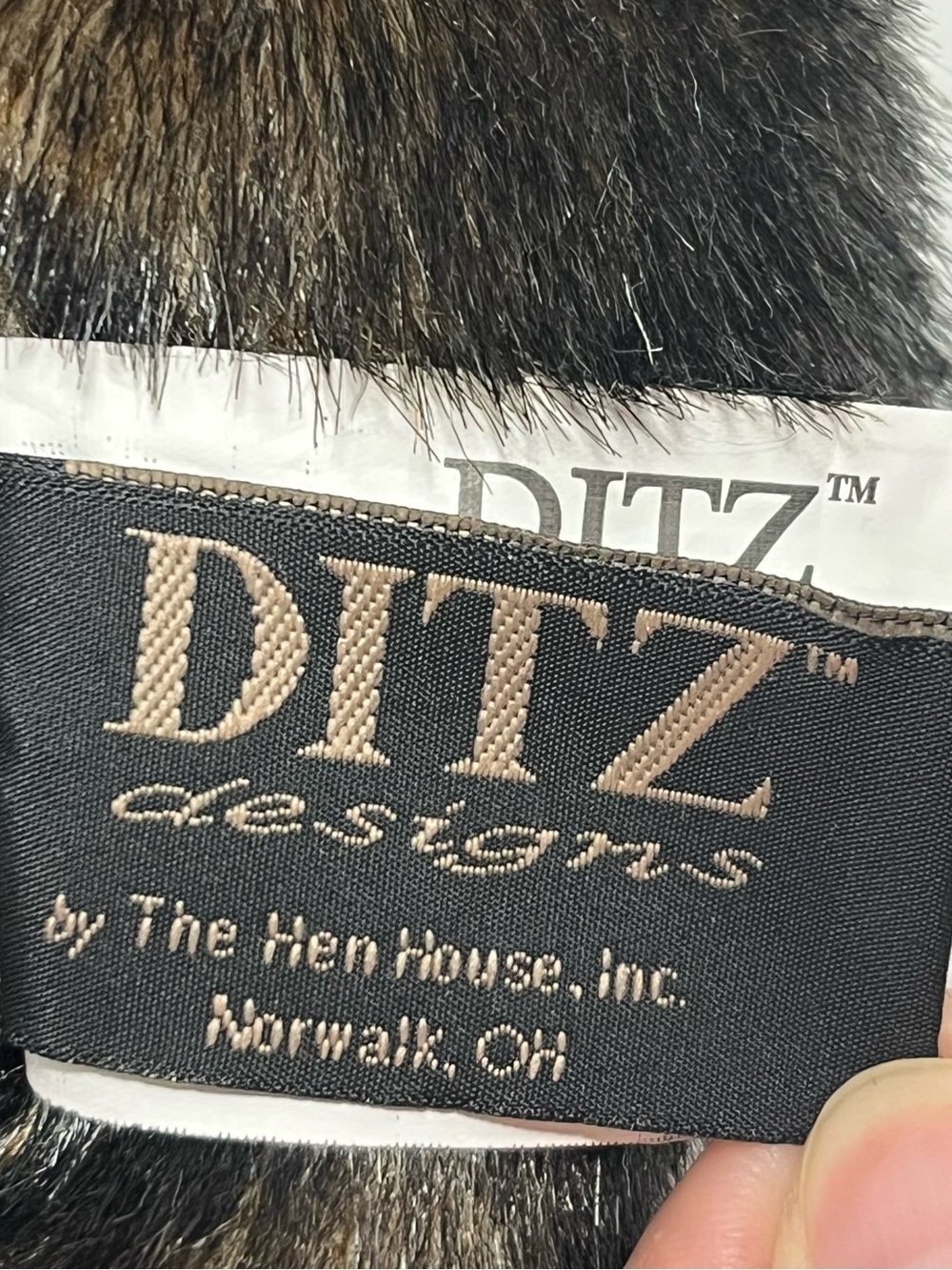 Ditz Designs Realistic Black Bear Plush 14” Hen House Vintage Stuffed Animal - Picture 7 of 10